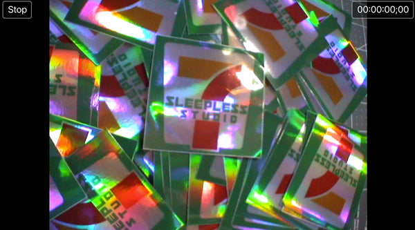7/11 holographic stickers